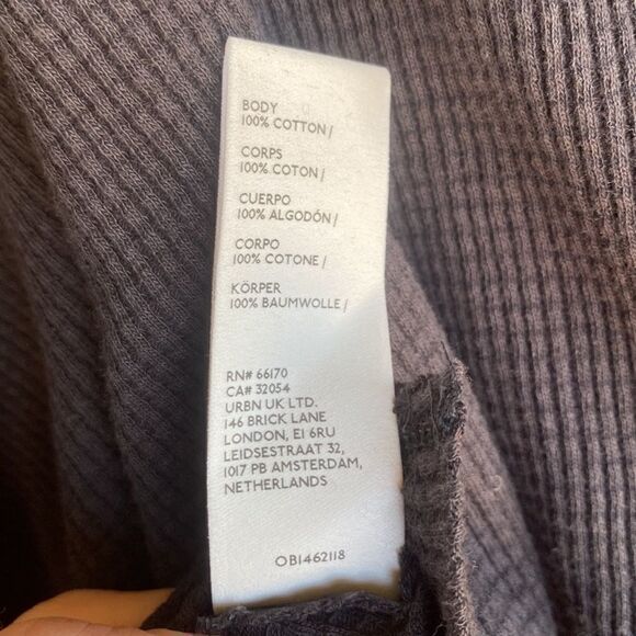 NWT - We The Free Jayson Ringer Tee - Long Sleeve Thermal in Black Combo Size: - Picture 9 of 9